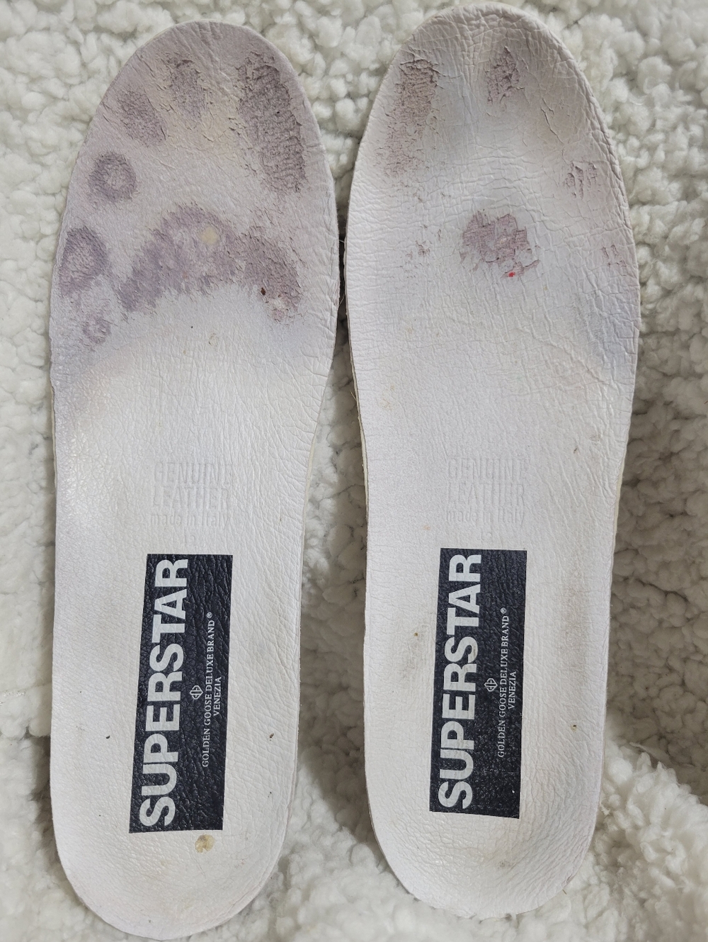 Golden Goose Superstar Sneakers EU 42 US 9 White Glitter Star Distressed Italy - Picture 14 of 16